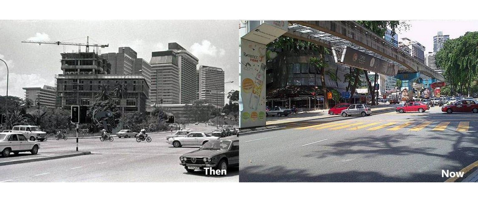 Then - Treacher Road, Now - Jalan Sultan Ismail