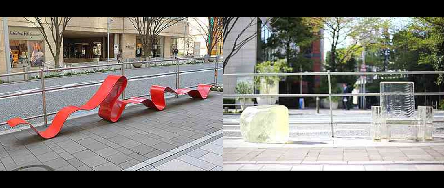 Famous street seatings in Tokyo’s Roppongi Hills - 