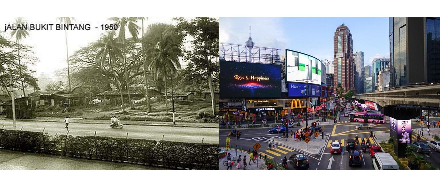 Jalan Bukit Bintang Now and Then