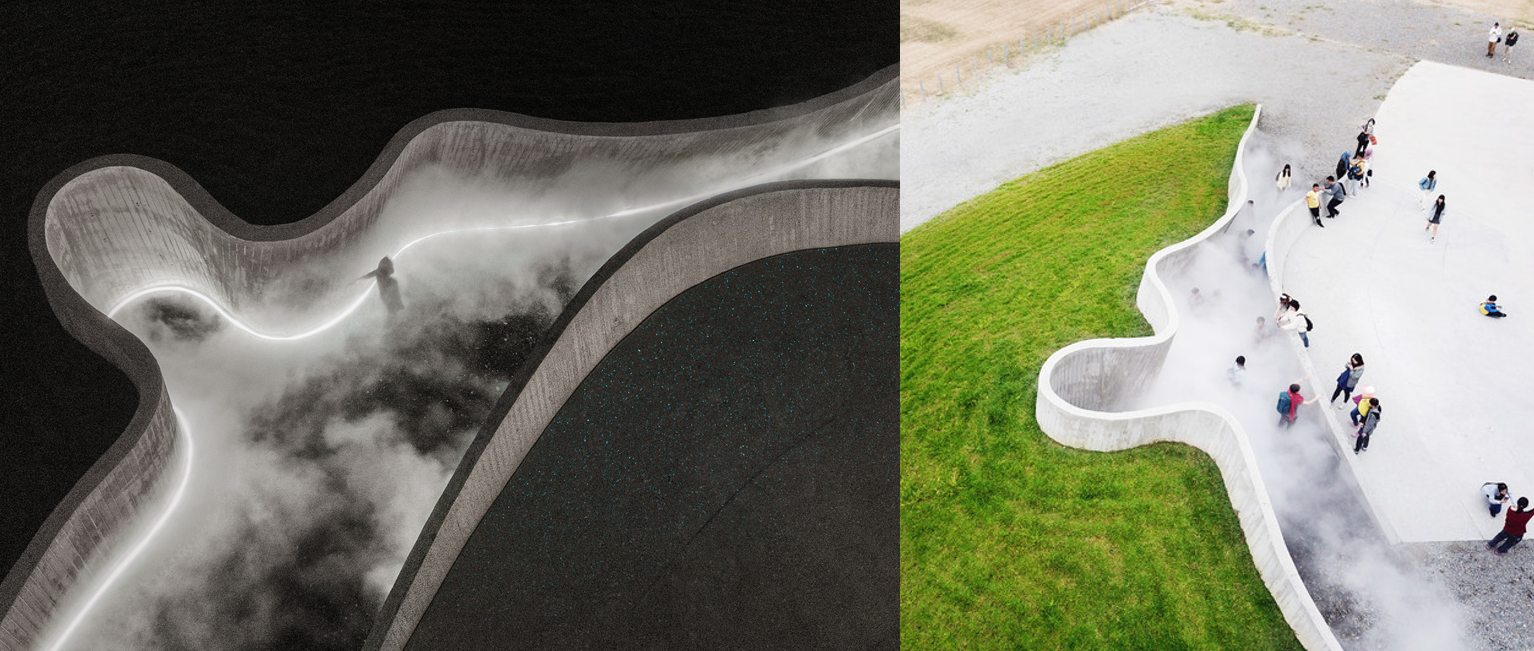 Shui Shui Pavilion in Kaohsiung Harbour, Taiwan