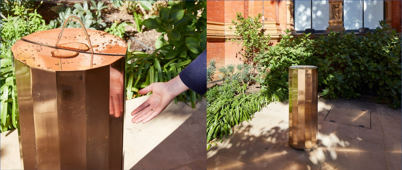 Michael Anastassiades’ touchless drinking fountains, first debuted in 2018 in London