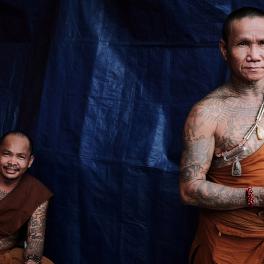 Monks of Guan Di Temple, devotees to the Taoist God of War and Literature