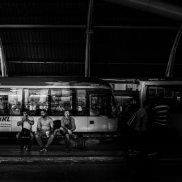 The long wait after an equally long and tiring day