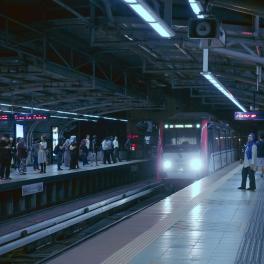 Night at the train station