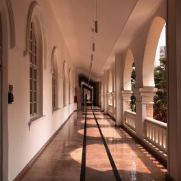 Shadow play in colonial building in KL